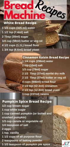 the recipe for bread is shown with instructions