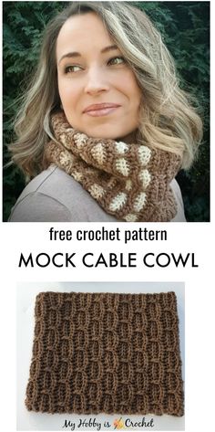 the free crochet pattern for a cowl scarf