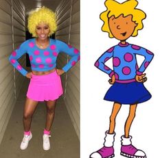 Badass Halloween Costumes, Easy Cosplay Ideas, 90s Halloween Costumes, 90’s Nostalgia, Easy Cosplay, Holloween Costume, Famous Cartoons, Cute Costumes, Halloween Town