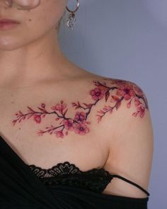 Sakura Tattoo, Branch Tattoo, Tattoos For Women Flowers, Vine Tattoos, Inspiration Tattoos