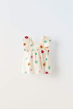 FLORAL EMBROIDERY SHIRT Zara Shopping, Zara Baby Girl, Stylish Baby Girl Outfits, Baby Notes, Stylish Baby Girls, Zara Baby, Crochet Coat, Embroidery Motifs, Cardigan Sweater Jacket