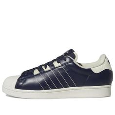 adidas originals Superstar 'Shadow Navy Cream White' GW1794 Streetwear Synthetic Sneakers With Three Stripes, Adidas Originals Superstar, Fashion Performance, Stylish Sneakers, Cream White, Adidas Originals, Perfect Pair, Your Perfect, Adidas