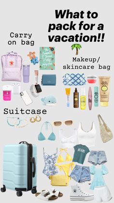 what to pack for a vacation