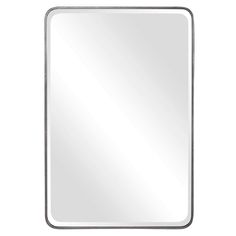 a square mirror on a white background with clipping for text or image to be added