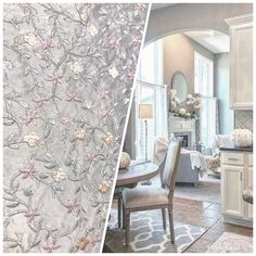 SWATCH Princess Esme 100% Silk Embroidered Taffeta Fabric - Floral Gray Pink Floral - Fancy Styles Fabric Pierre Frey Lee Jofa Brunschwig & Fils Taffeta Fabric, Silk Taffeta, French Interior, Pink And Gray, Drapery Fabric, Embroidered Silk, Outdoor Fabric, Leather Fabric, Luxury Fabrics