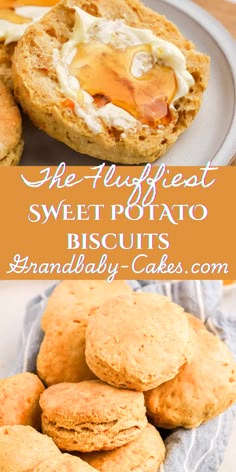 the best sweet potato biscuits are made with only three ingredients, and they're so good to eat