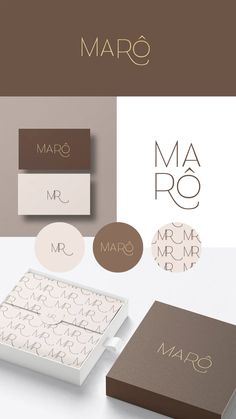 the packaging design for marq's new products is shown in three different colors