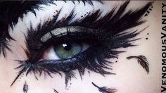 Crow Inspired Makeup, Eyeliner Ideas, Punk Makeup, Swag Makeup, Unique Makeup, Eye Makeup Designs, Edgy Makeup, Gothic Makeup