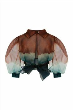 Raisa Vanessa, Top With Bow, Puff Sleeve Crop Top, Luxury Clothing, Fashion Details, Luxury Outfits, Tie Back, Couture Fashion