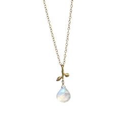 Luminous Moonstone necklace in 18 karat gold. The chain measures 18 inches, the drop approx 1 inch total. Available for immediate shipping from Sweden. Delivery 1+2 weeks depending on your location. For free shipping select AIRMAIL at checkout. Gold Moonstone Briolette Necklace, Gold Moonstone Necklace With Briolette Shape, Gold Necklace With Moonstone Briolette, Elegant Teardrop Moonstone Necklace, Gold Moonstone Teardrop Necklace, Gold Teardrop Moonstone Necklace, Delicate Teardrop Moonstone Necklace, Elegant Moonstone Drop Necklace, White Moonstone Drop Necklaces