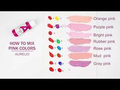 how to mix pink and purple colors in watercolors - step by step instructions