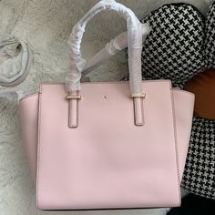 Kate Spade 2way Handbag Shoulder Bag Diagonal Hanging Pxru5491 Women New. 8.6"H X 9.2"W X 4.7"D Light Pink Drop Length: 5" Handheld, 18.5-20.5'' Adjustable Strap Crosshatched Leather With Matching Trim 14 Karat Gold Plated Hardware Custom Woven Caroleena Spade Dot Lining Style # Pxru5491 Feminine Rectangular Bag For On-the-go, Kate Spade Top Handle Satchel For On-the-go, Blush Leather Top Handle Satchel, Blush Shoulder Bag With Gold-tone Hardware, Top Handle, Trendy Kate Spade Bag With Double Handle, Luxury Blush Bag With Top Carry Handle, Feminine Travel Satchel Tote, Feminine Tote Satchel For Travel, Trendy Kate Spade Shoulder Bag For On-the-go