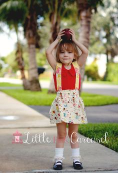 Back to School 3 Piece Outfit by LittlePinkCarousel on Etsy, $50.00 3 Piece Outfit, 3 Piece, Back To School, Handmade Gift