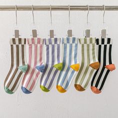 Women's Vertical Verve Striped Socks Casual Striped Socks For Spring, Casual Striped Summer Socks, Trendy Striped Socks For Spring, Multicolor Stretch Cotton Socks, Casual Striped Stretch Socks, Casual Stretch Striped Socks, Retro Striped Cotton Socks, Retro Multicolor Cotton Socks, Pilates Socks