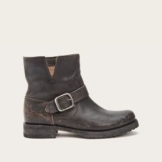 Veronica Bootie | FRYE Since 1863 Frye Boots Outfit, Motorcycle Boots Outfit, Frye Ankle Boots, Womens Motorcycle, Fall Boots Outfit, Boho Boots, Engineer Boots, Boots Casual, Frye Boots