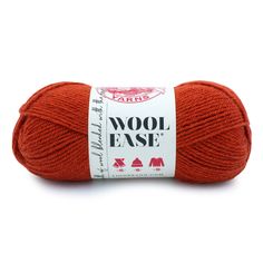 wool ease yarn ball in orange