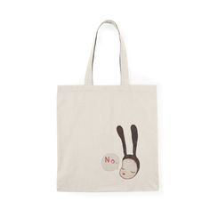 "Yoshitomo Nara Bunny Girl 100% cotton bag comes in one size - 15\" x 16\"- perfect for everyday wear. ☆ 100% cotton canvas ☆ Heavy fabric (12 oz/yd² (406.9 g/m" Cute Cotton Bag For Daily Use, Cute Rectangular Cotton Shoulder Bag, Cute Cotton Tote Shoulder Bag, Beige Cotton Softback Bag, Cute Cotton Canvas Bag For Daily Use, Eco-friendly Cotton Shoulder Bag For Daily Use, Beige Cotton Canvas Bag For Daily Use, Cute Rectangular Cotton Canvas Bag, Eco-friendly Cotton Canvas Bag With Dust Bag