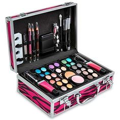 Enjoy breathtaking variety for all your beauty regimens with a fresh, fabulous makeup kit from live fine. Designed for women of all colors, tones, and skin types, this extensive cosmetic set helps you perform full-service makeovers for both formal and informal occasions. Enjoy a vast selection of eye shadows and liners, lipsticks, crayons and glosses, blush, bronzer, nail polish, and more. Whether you're glamming up your look with some smoky eyes, experimenting with lip color, or perfecting your Complete Makeup, Blush Lipstick, Lip Liner Pencil, Makeup Sets, Makeup Gift Sets, Cosmetic Sets, Makeup Palettes, Lip Gloss Set, Kids Makeup