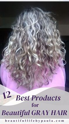 If you have gray hair or are going gray, you will want to check out my top picks for the best products for gray hair! | gray hair care | transitioning to gray | gorgeous gray | stunning silvers | curly gray hair Products For Gray Hair, Gray Hair Shampoo, Curly Silver Hair, Conditioner Curly Hair, Shampoo For Gray Hair, Grey Curly Hair