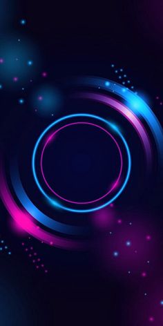 an abstract blue and pink background with circles