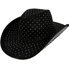 This Eye-Catching Women's Black Cowboy Cowgirl Hat Features A Classic Cowboy Silhouette In Beautifully Accented With Shimmering Silver Rhinestones That Add A Touch Of Glamour. Birthdays, Weddings, Parties, Photo Shoots, Concerts, A Night On The Town, Or Any Occasion That Calls For You To Make A Fashion Statement.....This Is The One!! Perfect For Rodeos, Country Concerts, Or A Stylish Day Out, This Hat Combines Comfort With Flair, Ensuring You Stand Out While Embracing Your Inner Cowgirl. Shine I Cowgirl Hat Black, Cowboy Silhouette, Classic Cowboy, Black Cowboy, Black Jewel, Cowgirl Hat, Country Concerts, Cowboy Cowgirl, Cowgirl Hats