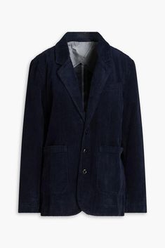 Elevate your wardrobe with the Boyish cotton-corduroy blazer, a versatile piece that combines timeless style with modern comfort. This blazer is crafted from a non-stretchy, mid-weight fabric that can be easily dressed up or down for any occasion. The buttoned cuffs and front patch pockets add a touch of sophistication, while the back vent allows for easy movement and breathability. Designed for a slightly loose fit, this blazer is both stylish and practical, fitting true to size and accommodati Fall Corduroy Business Blazer, Fall Business Corduroy Blazer, Tailored Long Sleeve Corduroy Blazer, Tailored Corduroy Long Sleeve Blazer, Tailored Corduroy Blazer For Fall, Corduroy Sport Coat With Notch Lapel For Workwear, Corduroy Single Breasted Sport Coat For Business, Corduroy Blazer For Winter Workwear, Winter Corduroy Blazer For Work