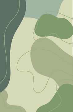 an abstract background with green and white shapes in shades of blue, gray, and beige