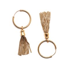 Can't decide between hoop earrings and tassel earrings? Now you don't have to :) These vintage 9k yellow gold hoop earrings have fun 9k yellow gold tassels swinging from them. Tassels are 35mm in length, earrings measure a total of 55mm long.Layaway available Paw Ring, Watch Cufflinks, Jewelry Earrings Hoops, Gold Hoop, Gold Hoop Earrings, Opal Rings, Tassel Earrings, Earring Necklace, Have Fun