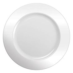 an empty white plate on a white background