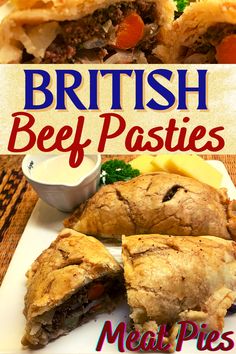 this is an image of british beef pasties