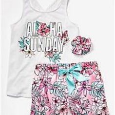 Nwt Original Justice Aloha Sunday 3pc Pj Set. Tank, Shorts, Scrunchie. White, Pink, Floral. Sz. Girls 8 Smoke Free And Pet Free Cross Posted Check Out My Other Great Listings With Brands Such As Justice, Gap, Old Navy, Limited Too, Cat & Jack, The Children’s Place, Zara, Kate Quinn, Rylee & Cru, Tucker & Tate, Abercrombie, Forever 21, Cotton On, Vineyard Vines, Janie & Jack, Target, Zara, Crew Cuts, Tea Collection, Gymboree, H&M, American Eagle, Aeropostale, Nordstrom’s, Vintage, Carter’s, Ralph Casual Floral Print Sets For Sleepover, Casual Floral Print Sleepover Sets, Cotton Summer Sets For Sleepover, Summer Cotton Sets For Sleepovers, Summer Cotton Sleepover Sets, Pink Summer Pajama Party Sets, Pink Summer Sets For Pajama Party, Printed White Sleepover Sets, White Printed Sleepover Sets