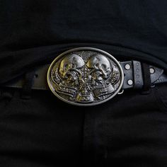 Till Death Do Us Part Belt ... Wornstar Clothing, Skull Belt Buckle, Skull Belt, Rock Clothing, Rockstar Jeans, Cowboy Belt, Rock Outfits, Belt Accessories, Antique Finish