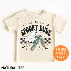 Halloween Shirts Toddler Boy Halloween t Shirt, Kids Halloween Sweatshirt, Halloween Party Tee * SHIPS in 1 Business Day! * UNISEX tees & sweatshirts are soft and durable!  * Shop with Confidence! We are a 5-Star Rated Shop operating since 2015! * Easy measuring tip: Take your favorite sweatshirt or tee, lay it on a flat surface and measure the width (armpit to armpit) and length (top to bottom), then compare with our size chart!  * Unisex, classic fit, preshrunk, poly/cotton blend. (both tees & Playful Cartoon Print T-shirt For Fall, Playful Fall T-shirt With Cartoon Print, Unisex Halloween T-shirt, Playful Halloween T-shirt With Cartoon Print, Halloween Playful Short Sleeve T-shirt, Playful Short Sleeve T-shirt For Halloween, Playful Halloween T-shirt With Funny Print, Casual Halloween Birthday T-shirt, Casual T-shirt For Halloween Birthday