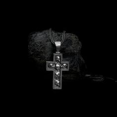 Introducing our new Skulls in Cross Necklace! This unique and stylish necklace is handmade from high quality 925 sterling silver. It's the perfect accessory for any outfit, whether you're dressing up or dressing down. This necklace is a great way to show your edgy side. The skulls add a bit of edge and attitude, while the cross keeps it classy. It's the perfect mix of badass and chic. Whether you're going out on the town or just running errands, this necklace is sure to turn heads. What are you waiting for? Get yourself a Skulls in Cross Necklace today! ➤ Item Details * Material: 925K Sterling Silver * Pendant Diameter: 2.44x3.84 cm * Pendant Weight : 14-15 Grams   ➤ Chain Details - 18 Inches = 4.60 Grams - 20 Inches = 5.15 Grams - 22 Inches = 5.65 Grams - 24 Inches = 6.10 Grams  - 26 Inch Gothic Silver Box Chain Necklace, Silver Gothic Box Chain Jewelry, Gothic Cross Necklace With Oxidized Finish, Gothic Oxidized Cross Necklace, Gothic Cross Pendant With Oxidized Finish, Gothic Oxidized Cross Pendant Jewelry, Gothic Oxidized Sterling Silver Necklaces, Gothic Sterling Silver Necklace With Oxidized Finish, Handmade Gothic Cross Pendant Necklace