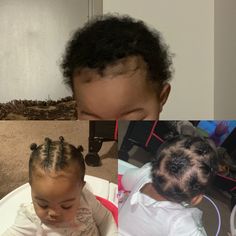 Bows and beretts can be added Short curly hair  Baby ponytails    2 little braids  just for a cute touch ! Black Infant Hairstyles Short Hair, 4a Hairstyles, Corn Rolls, Curly Hair Baby, Short Hair Ponytail, Baby Boy Hairstyles, Nappy Hair