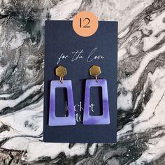 Our lightweight bespoke resin earrings are made from surplus resin mixed while making our signature lockets. We mix in pigment inks designed and occasionally metallic-toned powders, too, to create colorful, wild and fun jewelry. The studs are made of nickel-free pewter plated in 24k gold. But the best part isn't even the color or the design - it's how wonderfully lightweight they are to wear! No pulling or tugging on the earlobe, just airy and fresh as you move through your day! Please note that like any handmade item, these earrings may present minor imperfections. FIND SILVER RESIN EARRINGS HERE. EARRING FEATURES: made of hand-mixed resin and pigment powders at the Locket Sisters earrings studs are sterling silver, stainless steel, or pewter dipped in 18k gold vermeil or sterli Sister Earrings, Pewter Plates, Pigment Powder, Fun Jewelry, Earrings Studs, Resin Earrings, Pigment Ink, Gold Studs, Handmade Earrings