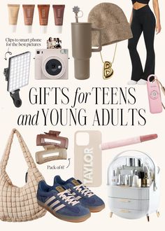 the cover of gifts for teens and young adults, including shoes, handbags, purses