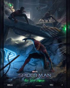 the poster for spider - man no way home