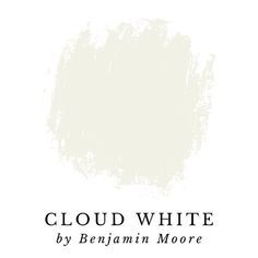 the words cloud white by benjamin moore