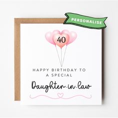 sister in law 40th birthday card Bracelet Daughter, 40 Th Birthday, 40th Birthday Presents, Birthday Card Daughter, 40th Birthday Shirt, Birthday Earrings, Birthday Sweater, 40th Birthday Card, 40th Birthday Ideas