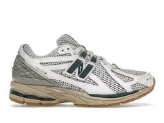 New Balance 1906R White Green Cream - M1906RQ - US New Balance 2002r Green, New Balance 1906, New Balance 1906r, New Balance Style, New Balance 2002r, Cream Shoes, New Balance Sneakers, Hot Sneakers, Best Sneakers