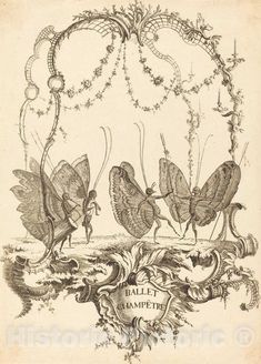 an illustration of three butterflies in the air