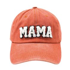 PRICES MAY VARY. Embroidery Design - High quality lofted EMBROIDERED lettering "MAMA" logo on front, mama bear gift for wife, new mom, mom to be, girlfriend, aunt, pregnancy, baby announcement present Adjustable Metal Buckle Back Closure - One size fit for most woman head, easy to adjust strap customize fits. Messy day ? Dont worry bad hair day Premium Material - 100% cotton pigment till low profile six panel dad hat, lightweight, durable, smooth. You don't worried mess with the hair any more ! Mum And Daughter Matching, Distressed Baseball Cap, Mom Hats, Ponytail Hat, Style Sportif, Kids Baseball, Embroidered Baseball Caps, Casual Hat, Cute Hats