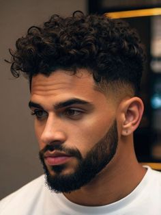 23 Curly Hairstyles for Men with Fade Bold and Stylish Ideas for Every Curl Type Fine Arab Men Curly Hair, Mixed Guy Haircut, Short Curly Haircut For Men, Hair Styles For Men Curly Hair, Mid Taper Curly Hair Men, Men’s Curly Hairstyle, Haircut For Men With Curly Hair, Men's Curly Haircut, Men’s Thick Curly Hairstyles