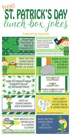 st patrick's day lunch box jokes