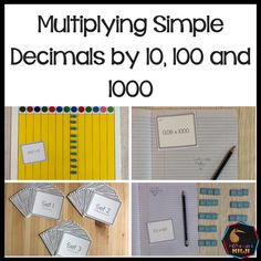 multiplying simple fractions by 10, 100 and 1, 000