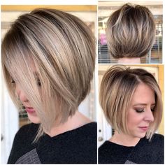 New Hair Look, Crop Haircut, Celebrity Hair Colors, Hairstyle Examples, Brown Hair With Blonde Highlights, Hairstyle Inspiration, Brown Hair With Highlights