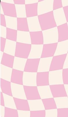 a pink and white checkerboard pattern that looks like it is going to fall