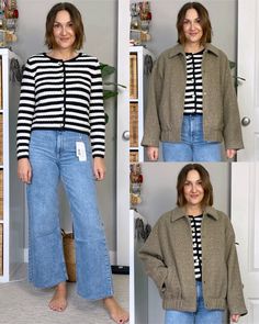 Winter fashion finds, winter style, outfit ideas for winter, winter looks Striped Cardigan