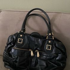 Great Condition Never Used Black With Gold Zipper Gothic Shoulder Bag With Zipper For Concert, Y2k Black Bag With Zipper Closure, Black Gothic Shoulder Bag, Gothic Shoulder Bag With Zipper Closure For Daily Use, Gothic Rectangular Shoulder Bag With Zipper Closure, Gold Zipper, Dream Wardrobe, Zipper, Bag Lady